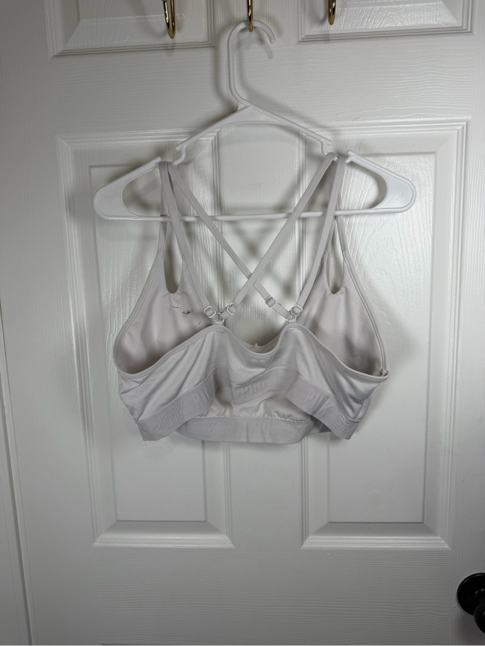 PINK Victoria's Secret White Crisscross Back Bralette - Picture 3 of 5